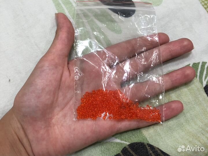 Бисер чешский ярко-оранжевый