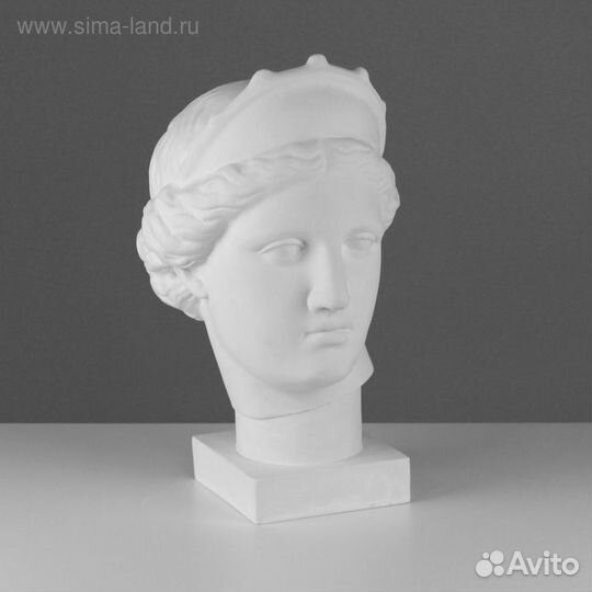 Гипсовая фигура Голова Венеры Капуа (с кокошником)