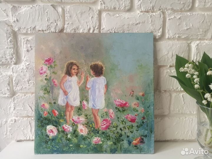 Картина маслом Картины с детьми