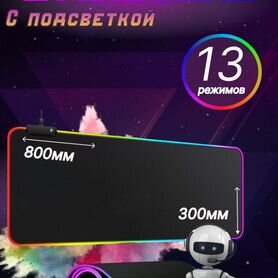 Игровой коврик для мыши с подсветкой