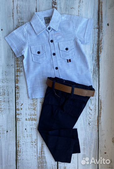 Комплект рубашка и брюки 86 92 98 размер