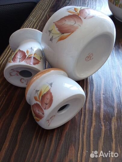 Набор для специй фарфор Сысерть грибы