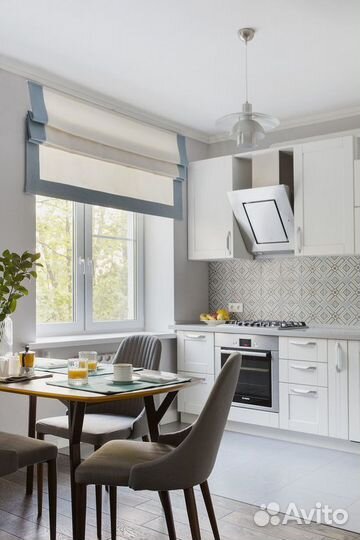 Римские шторы с кантом