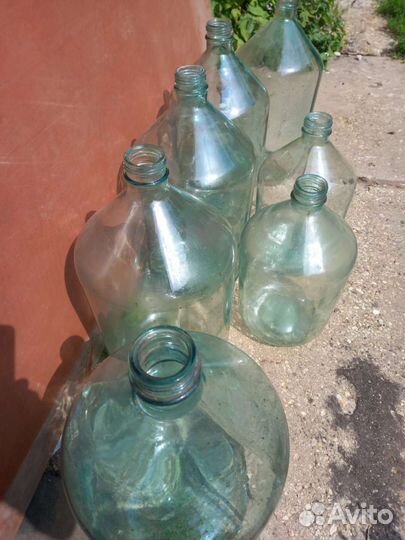 Бутыль стеклянная 20 литров и 10 литров