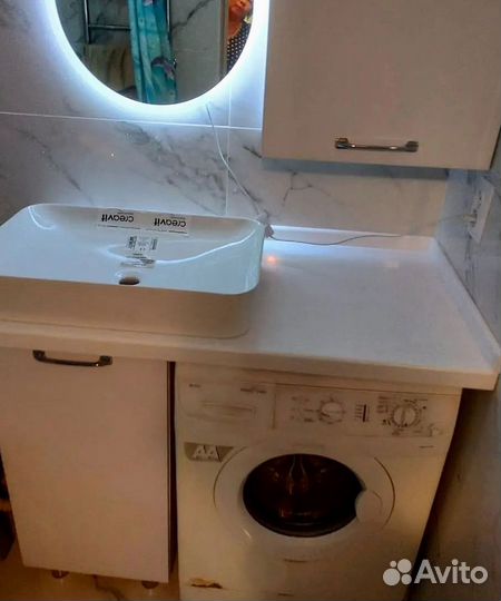 Столешница для ванной из искуственного камня