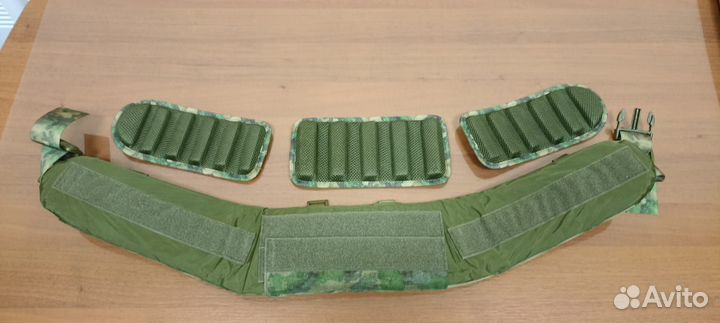 Разгрузочный тактический пояс под баллистику мох