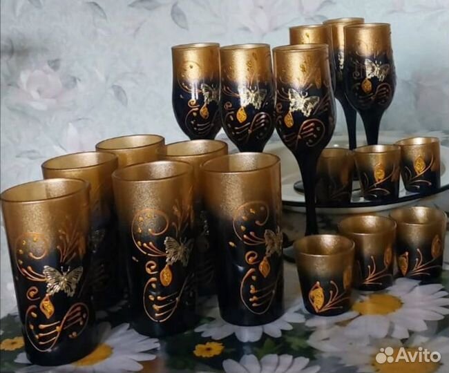 Фужеры, стаканы, рюмки