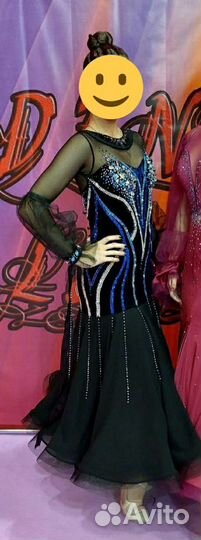 Платье для бальных танцев стандарт ю1-ю2-молодёжь