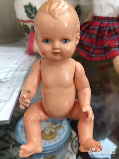 Кукла пупс Minerva СССР гдр целлулоид