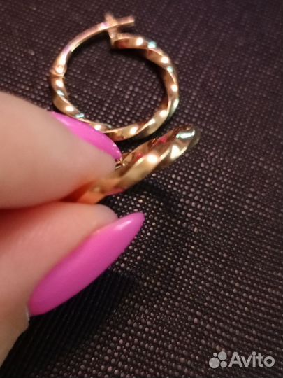 Золотые серьги Конго 585 пробы