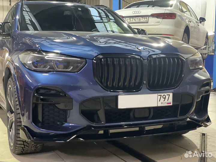 Губа М пакет до рест глянец BMW G05