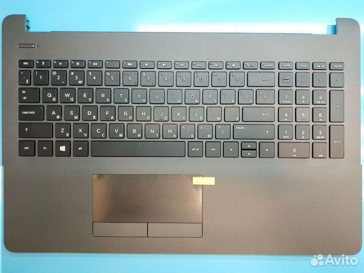 Топкейс с клавиатурой 924894-001 HP 15-BS серый