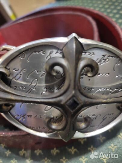 Ремень кожаный эксклюзивная пряжка