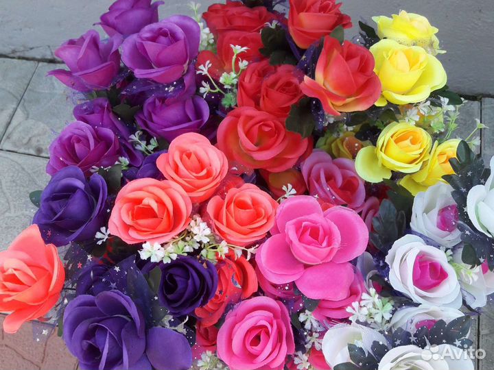 Искусственные цветы букеты