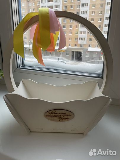 Ящик для цветов, композиций корзинка кашпо