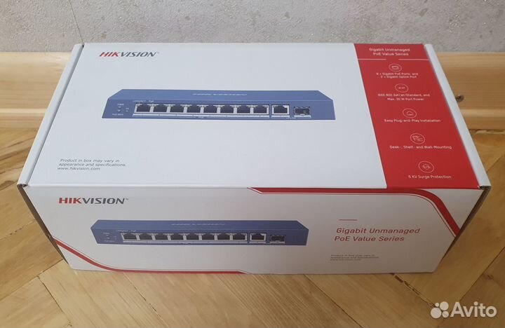 Коммутатор Hikvision DS-3E0510P-E/M для камер