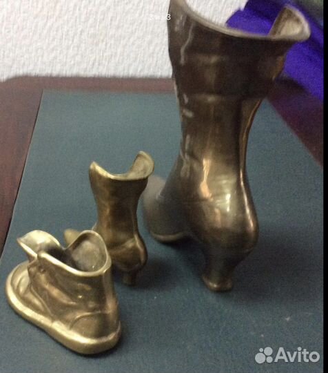 Сапожки бронзовые