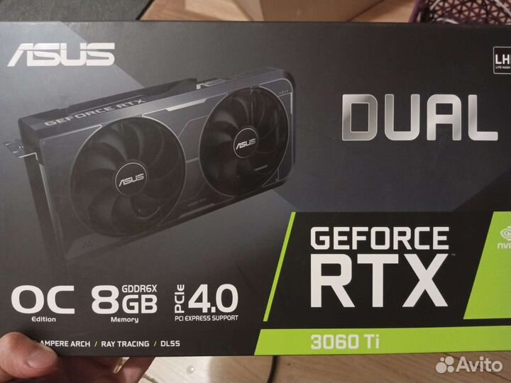 Видеокарта asus GeForce RTX 3060 Ti Dual OC Editio