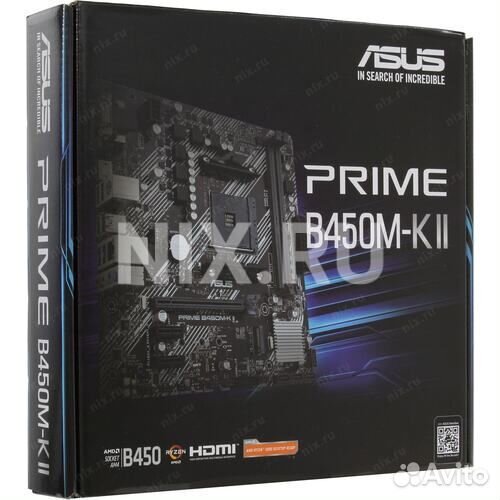 Новая Материнская плата asus prime B450M AM4