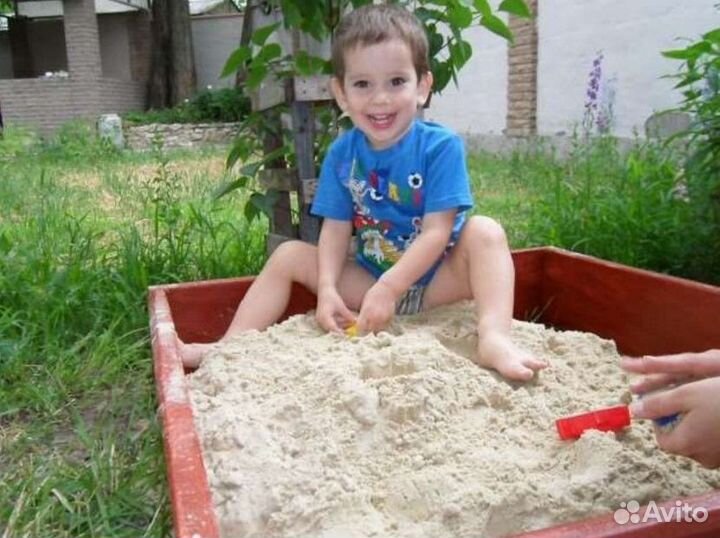 Белый песок для песочниц и детей