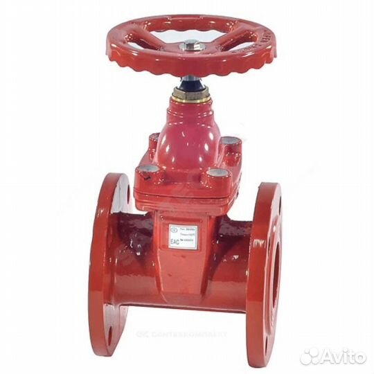 Задвижка клиновая 30ч39р (аналог мзвг) Китай Ду250 Ру16 фланцевая, клин - обрезиненный, шпиндель - н