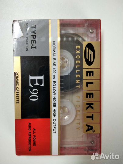 Sony HF 90.Elekta E90 Аудиокассета(запечатано)