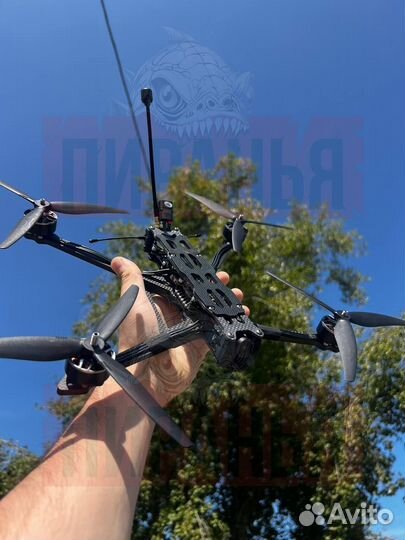 Дpон фпв пиpaнья 7 и 10 