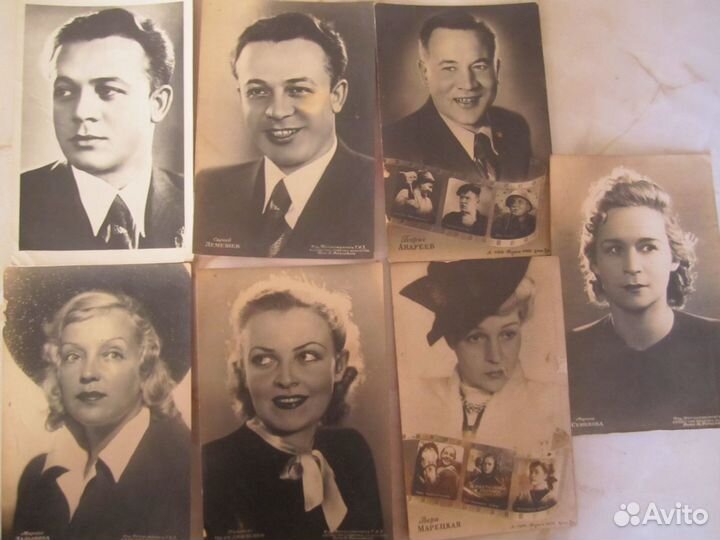 Открытки Актеры советского кино 1950-70годов