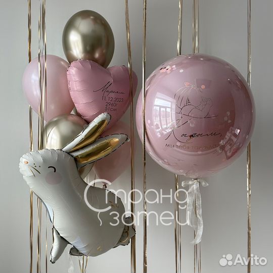 Воздушные шары на выписку из роддома