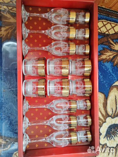 Набор бокалов в стиле Барокко, 18 предметов