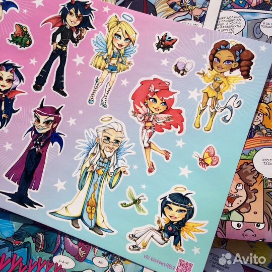 Наклейки друзья ангелов