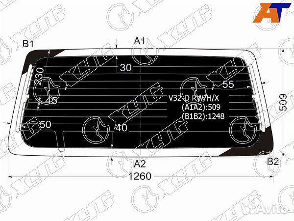 Стекло заднее mitsubishi pajero 1991-2000