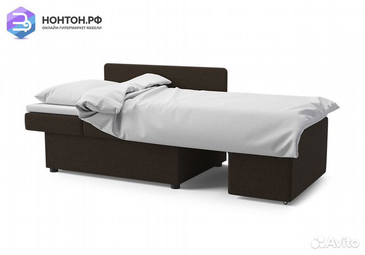 Диван еврокнижка Дагмар коричневый