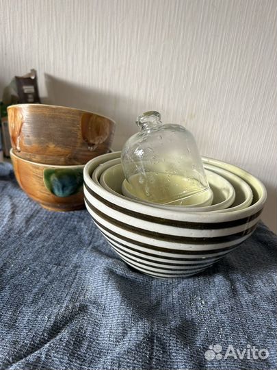 Набор салатников с лимонницей, блюдо СССР