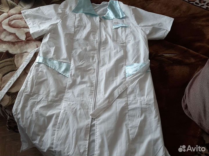 Белый медицинский халат 54-56,О.Г.124