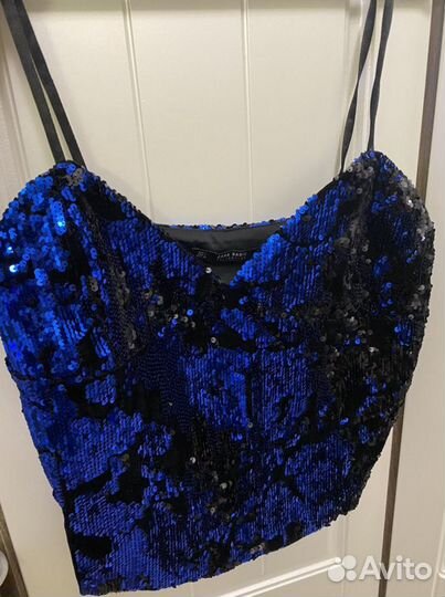 Топ zara пайетки