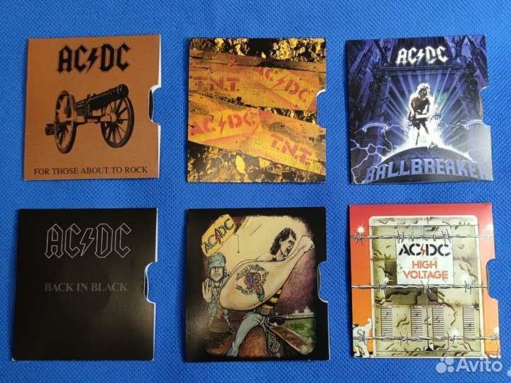 6 монет AC/DC по 20 центов 2020-2021