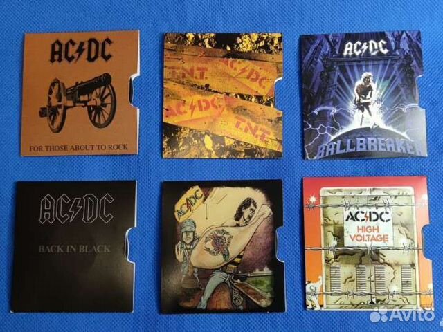 6 монет AC/DC по 20 центов 2020-2021