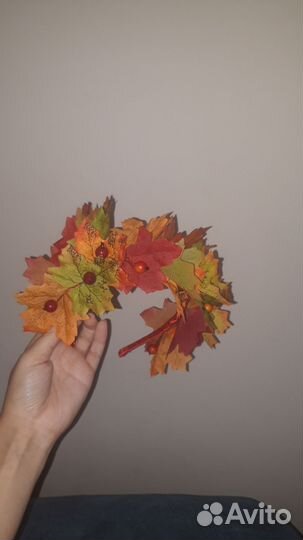 Ободок осень листья