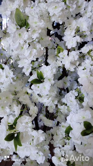 Сакура белая искусственное дерево цветы