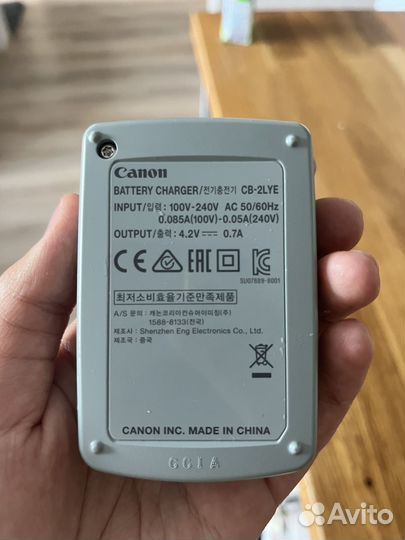 Зарядное устройство для фотоаппарата Canon CB-2LYE
