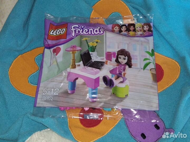 Лего friends куколка со столом и т.д