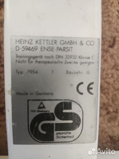 Велотренажер kettler consul