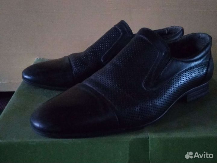 Туфли мужские 43 размер бу кожаные верх и стелька