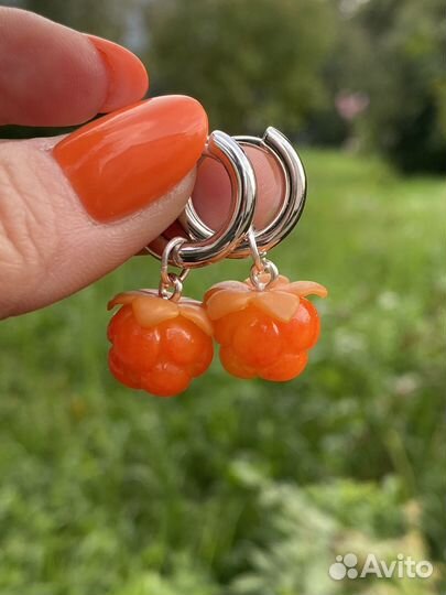 Серьги морошка
