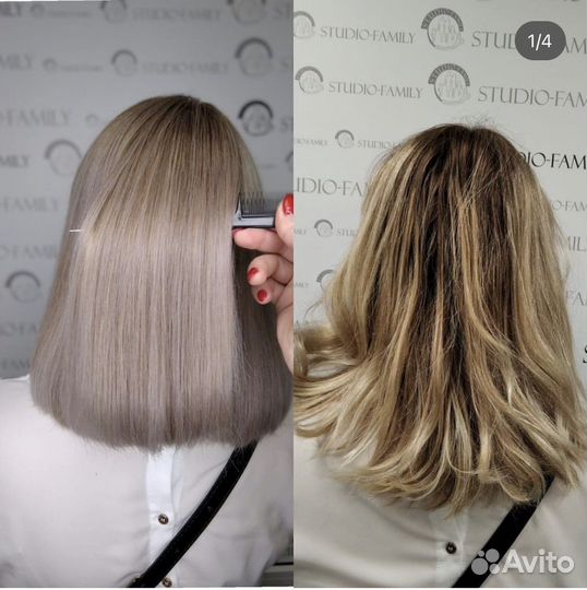 Модели на окрашивание и стрижку