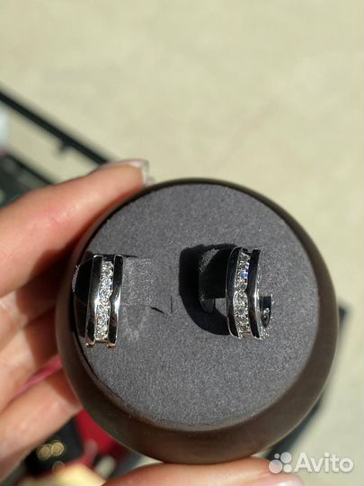 Золотые серьги bvlgari