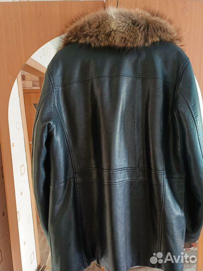 Кожаная дубленка мужская