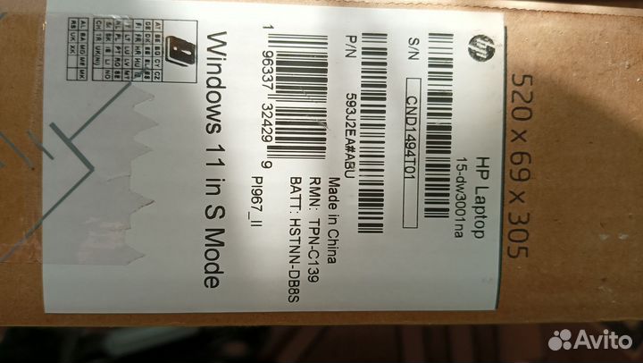 Ноутбук HP 593J2EA