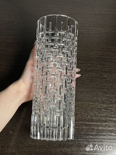 Ваза для цветов хрустальная